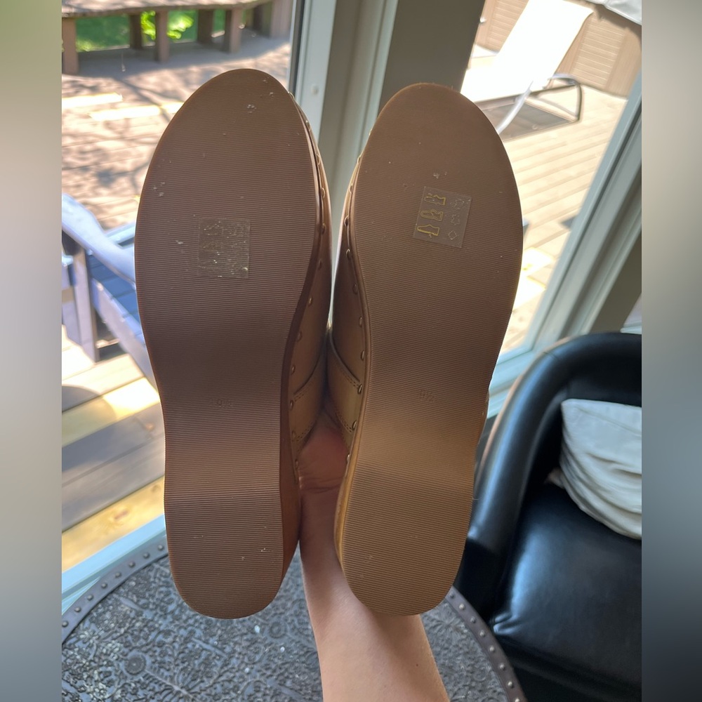 MADEWELL THE CECILY CLOG OILED LEATHER IN DRIED STRAW 9.5 - Picture 9 of 9